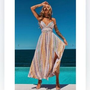 Sage + Paige Keepsake Maxi Dress New Southwestern Western Boho Print